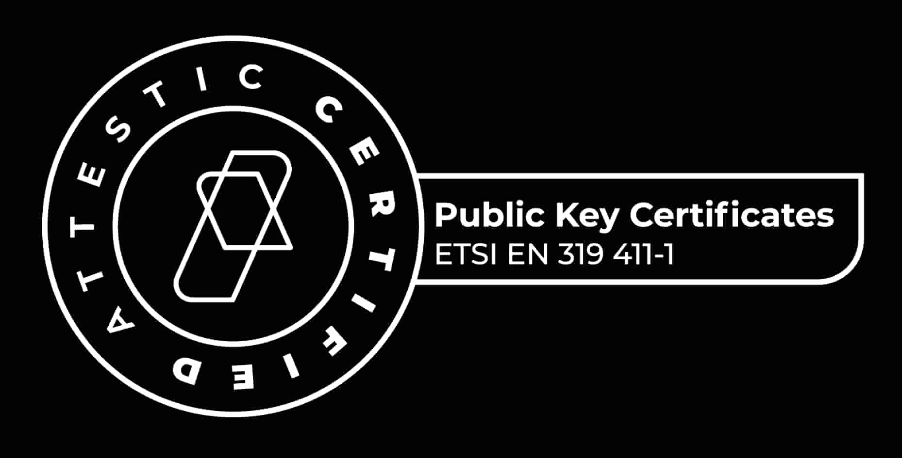 Attestic Certified - Public Key Certificates, ETSI EN 319 411-1
